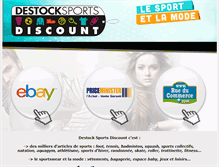 Tablet Screenshot of destocksportsdiscount.com